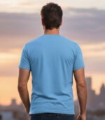 Sky Blue Regular Fit T-Shirt - Image 2