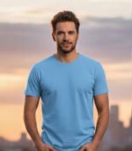 Sky Blue Regular Fit T-Shirt